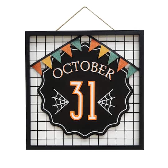 14&#x22; October 31 Hanging Wall Sign by Ashland&#xAE;